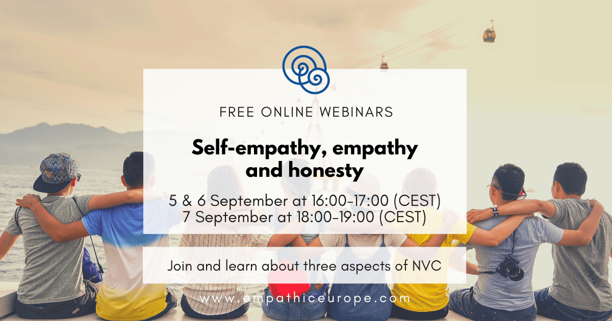 Self-empathy, empathy and honesty – series of free NVC webinars