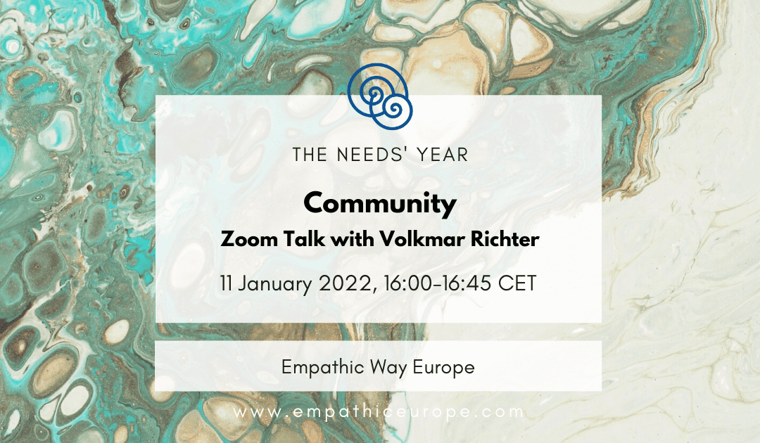 Community – Zoom Talk with Volkmar Richter