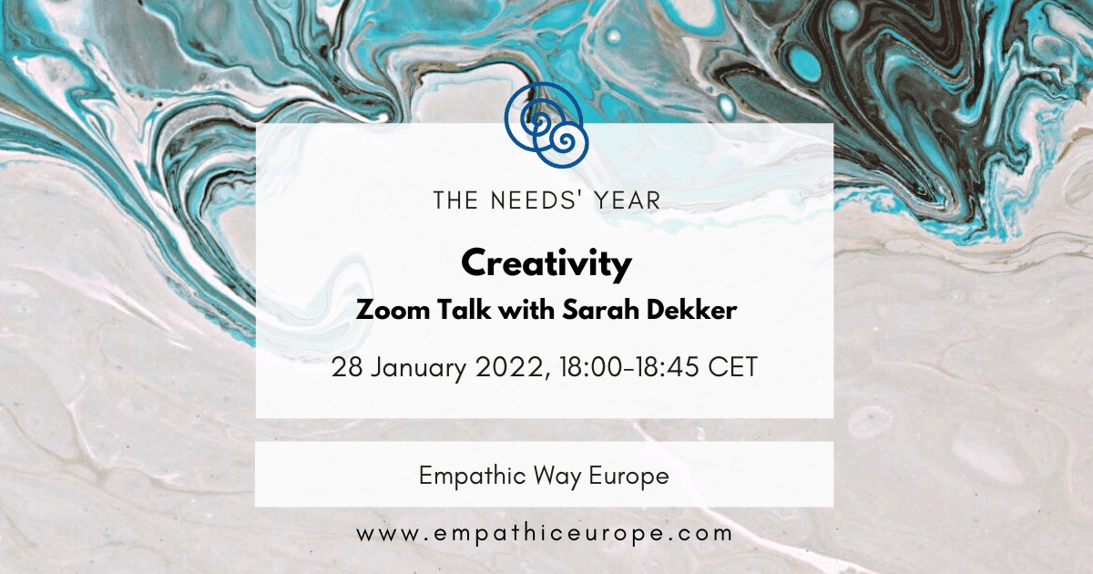 4 creativity zoom talk with sarah dekker the needs year empathic way europe