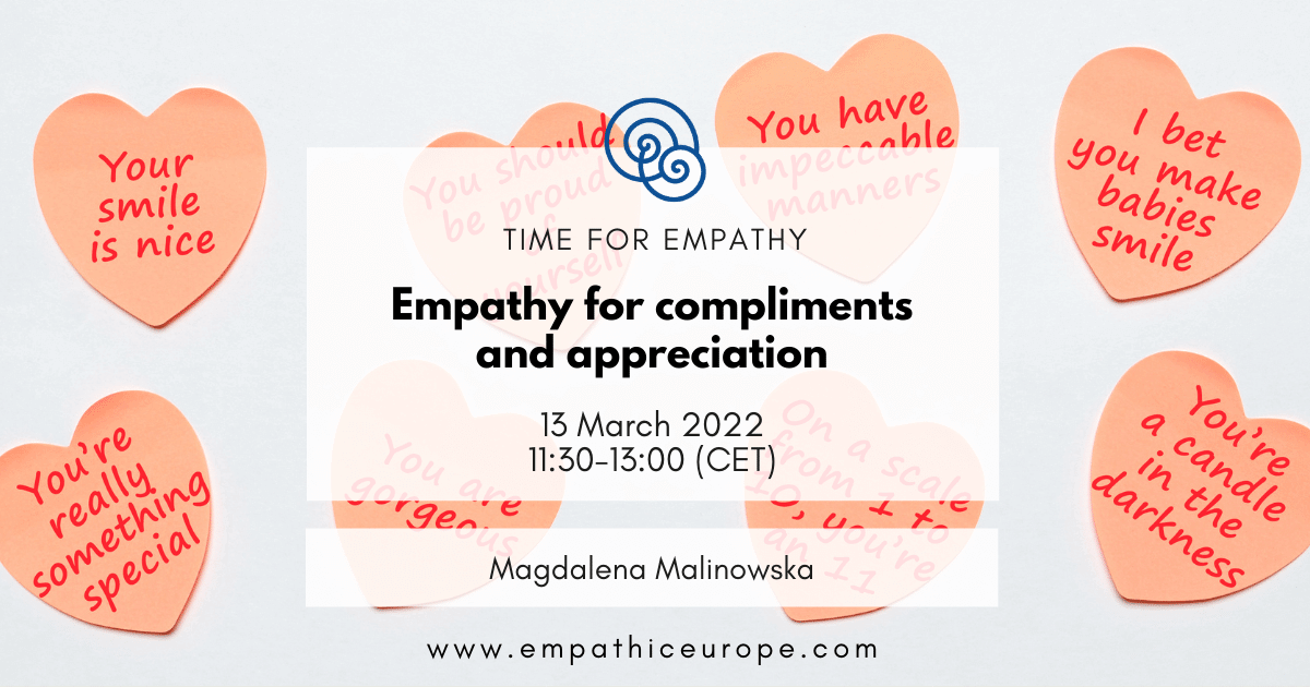 Magdalena Malinowska Empathy for compliments and appreciation