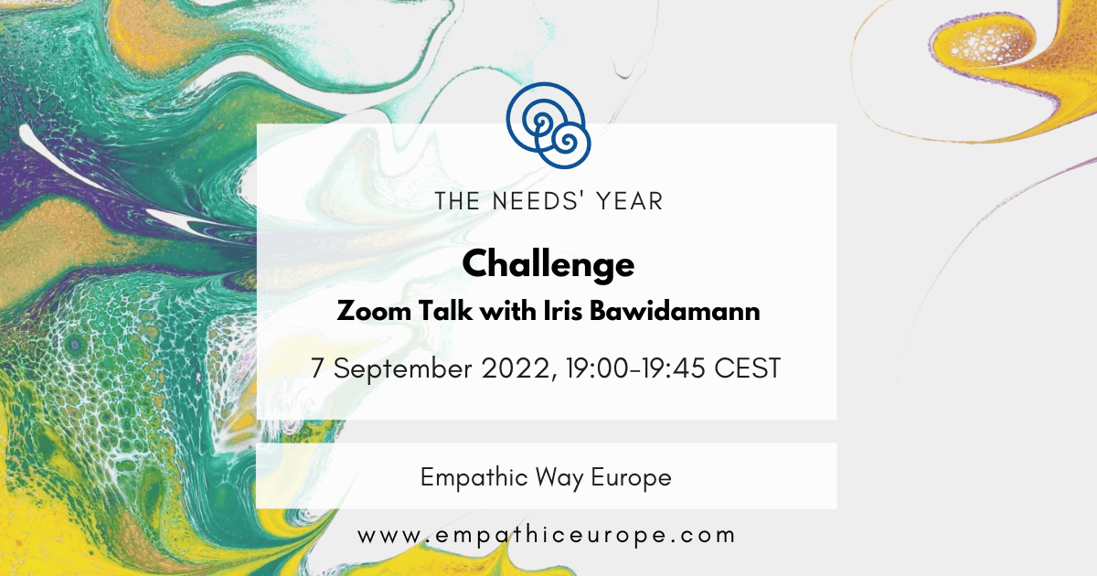 36 challenge zoom talk with Iris Bawidamann the needs year empathic way europe