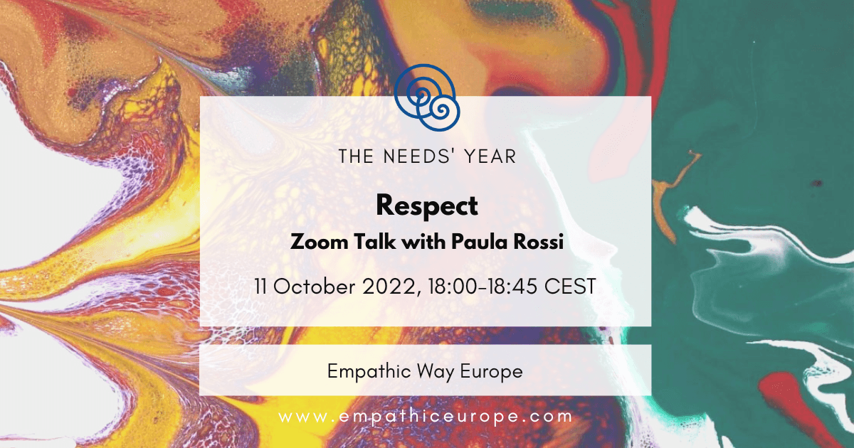 40 respect zoom talk with Paula Rossi the needs year empathic way europe-
