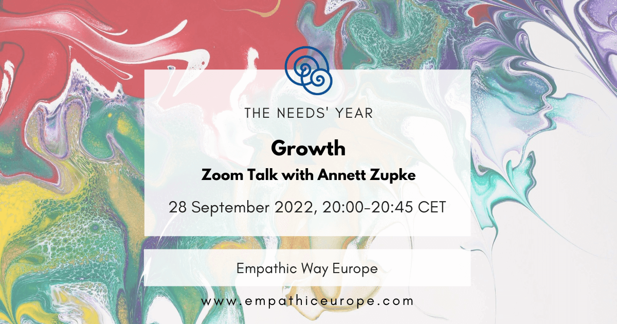 5 growth zoomtalk with Annett Zupke the needs year empathic way Europe