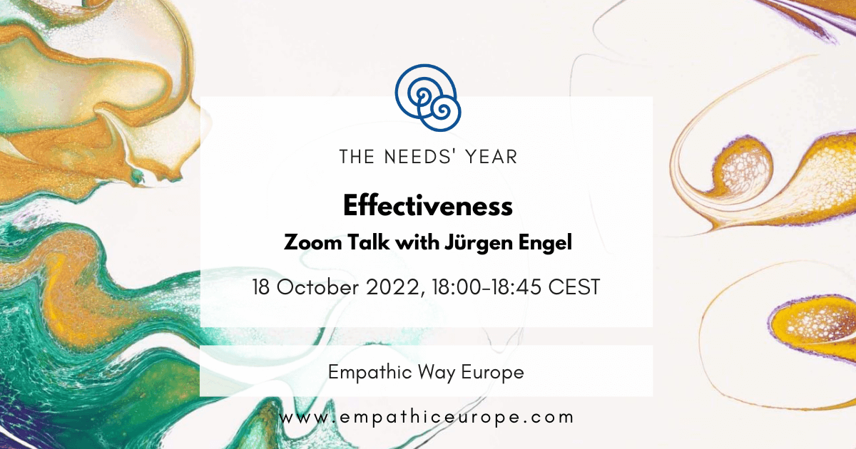 42 effectiveness zoom talk with Jurgen Engel the needs year empathic way europe