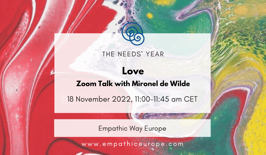 Love – Zoom Talk with Mironel de Wilde
