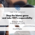 Annett Zupke Stop the blame game and take 100% responsibility