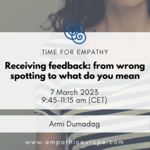 Armi Dumadag Receiving feedback: from wrong spotting to what do you mean