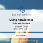Nic Burnand Living nonviolence. Easier said than done