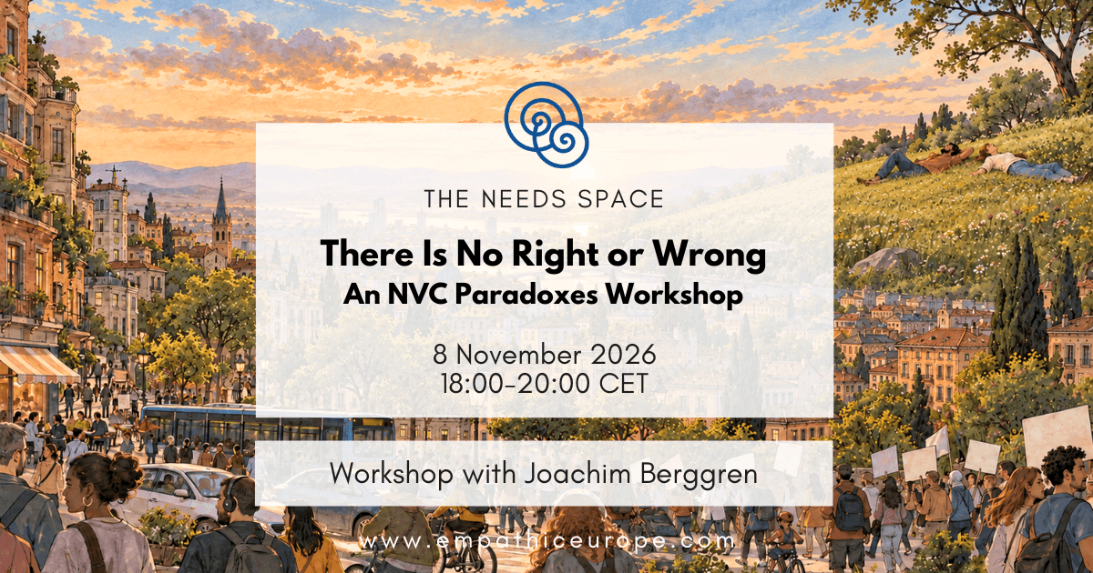 There Is No Right or Wrong - An NVC Paradoxes Workshop
